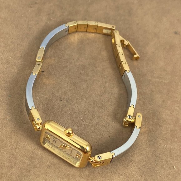 Vintage Jaz Paris French Designer Dress Watch Stainless Steel & Gold Bracelet main image 4